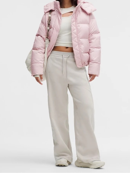 lululemon athletica Jackets & Blazers - Wunderpuff cropped jacket pink peony
